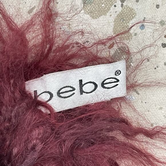 Vintage Y2K bebe Tibetan Lamb Scarf/Wrap/Boa - Picture 7 of 8